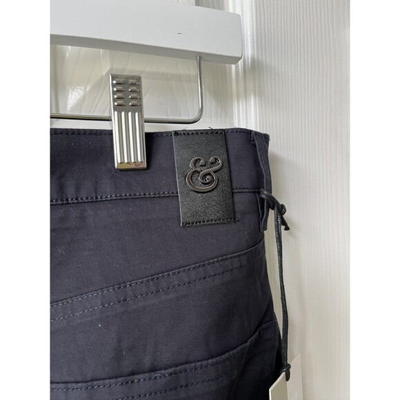 NEW Collars & Co CEO Chino Five Pocket Cotton Pants Navy Blue 32x30 Golf Work - Picture 7 of 11